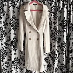 リエンダ　rienda S アイボリー ダブルブレスト トレンチコート