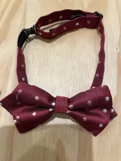 COMME CA ISM 蝶ネクタイネ　ワインレッド