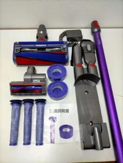 dyson v8 fluffy+ 本体と各種アタッチメント v8 (充電器セット)ダイソン対応 V8 前後期対応モデル 互換