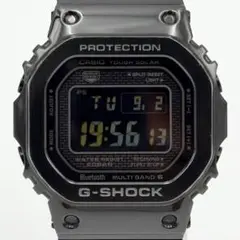 カシオ　ジーショックG-SHOCK GMW-B5000G-1JF 美品 G-SHOCK （豪華おまけ有） Gショック フルメタル シルバー 電波