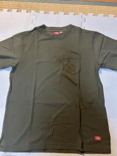 Dickies オリーブグリーン 胸ポケットTシャツ Mサイズ
