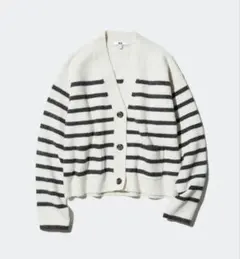 ユニクロ　スフレヤーンVネックショートカーディガン