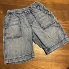ユニクロ　130cm デニム ハーフパンツ ハーパン　男の子