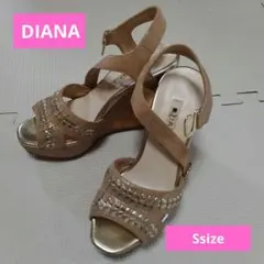 ダイアナ　DIANA　コンフォートサンダル 美品　S ウェッジソール　夏