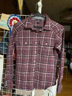 mont-bell チェック柄 長袖シャツ M