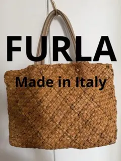 FURLA メッシュ編みレザー トートバッグ イタリア製 希少 - メルカリ