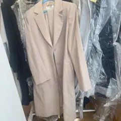 ピンキーアンドダイアン ウール ダブルブレスト ベルテッド ロング 