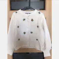 ナイスクラップ花柄ニット　花柄カーディガン