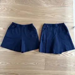 ミルフィーユネイビー ショートパンツ 2枚セット