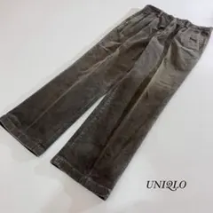 UNIQLO ユニクロ コーデュロイ ワイドパンツ ダークブラウン ￼メンズ M