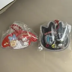 サンリオキャラクターズ パッケージチャーム&チョコボーロ　マイメロ　バツ丸