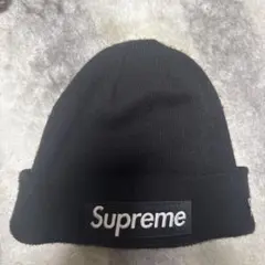 Supreme 黒 ビーニー