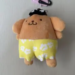 ポムポムプリン 日焼け ぬいぐるみ マスコット キーチェーン アベイル