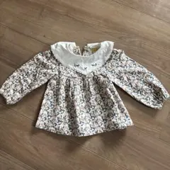 moimoln 花柄長袖ブラウス