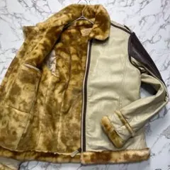 S*r様 Lサイズ/美品✨アヴィレックス レザージャケット ムートン 羊革 アイ