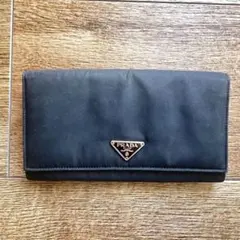 PRADA ブラック ナイロン 長財布