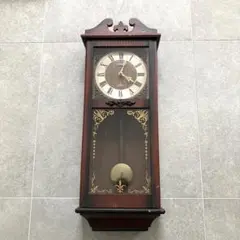 CITIZEN QUARTZ HOUR STRIKE 振り子時計 木製 H74