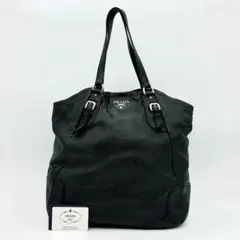 PRADA プラダ トートバッグ シボレザー ブラック 117