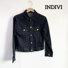 INDIVI インディヴィ デニムジャケット Gジャン デニム 長袖