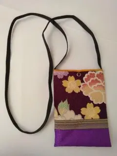 和柄　着物　ショルダーバッグ　サコッシュ
