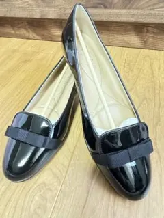 DIANA フラットシューズ 23.0 黒