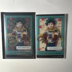 バンダイナムコ　クリアカード　レア　緑谷出久　僕のヒーローアカデミア　2枚セット