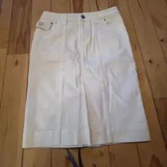 Louis Vuitton ホワイト タイトスカート 34