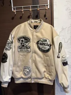 H&M アイボリー スタジャン US XL