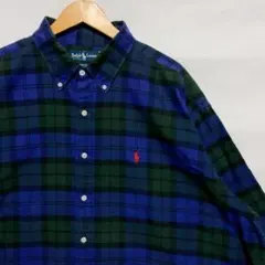90s Ralph Lauren BIG SHIRT タータンチェック シャツ