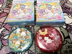 サンリオキャラクターズ　キラキラBIG缶バッジ2ヶセット