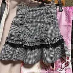 evelyn ギンガムチェック ミニスカート