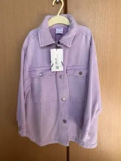 ZARA ラベンダー デニムジャケット サイズ7