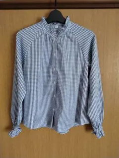 GU ギンガムチェック 長袖シャツ Sサイズ