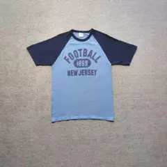 フルーツオブザルーム ラグランTシャツ 半袖 カレッジ アメカジ 古着 M
