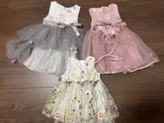 キッズ ワンピース 3点セット 90cm✖️2 ➕70cm✖️1