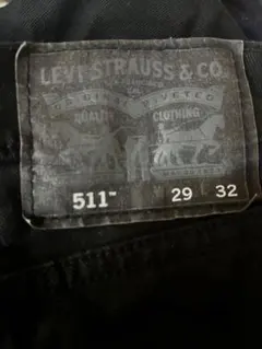Levi's ブラックデニム W29 L32