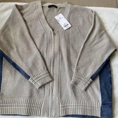 新品Bou Jeloud ベージュ ニットカーディガンのサムネイル