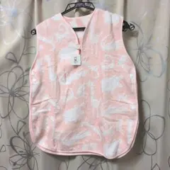 新品未使用　今治タオル　動物柄ベビースリーパー 　ピンク