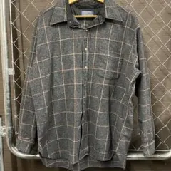 70s Pendleton チェックシャツ XL ウールシャツ　ボードシャツ