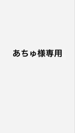 あちゅ様専用ページ