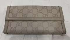 GUCCI ベージュ GGパターン 長財布
