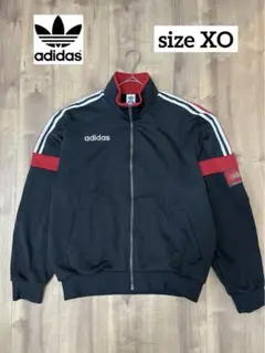 80s adidas ジャージ　デサント　刺繍ロゴ　トラックジャケット　ゆるダボ