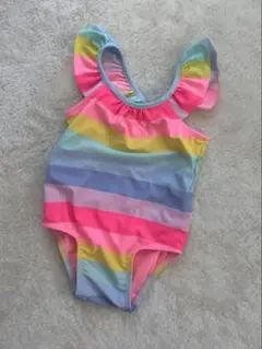 【GAP】ベビー水着 フリル付き ストライプ