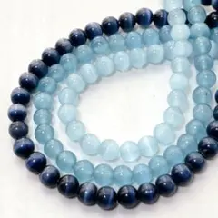 xk801/人工石◇キャッツアイ　約6mm3連