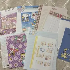 【R-4】 レターセット バラ まとめ売り キャラクターもの