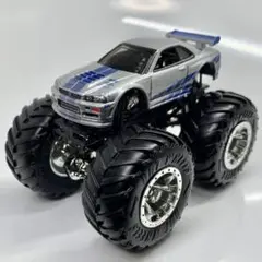 ホットウィール　モンスタートラック　ニスモ　Nismo R34 GTR ホットウィール モンスタートラック ニスモ Nismo R34 GTR