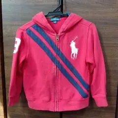 ポロ・ラルフ・ローレン 赤 フード付きパーカー