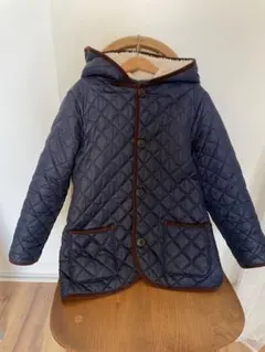 着脱可能フード付き 中綿 キルティングコート　135