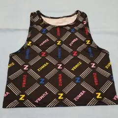 ズンバ　ZUMBA タンクトップ 黒 ロゴ入り