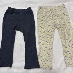 UNIQLO 90cm レギンス2点セット10部丈